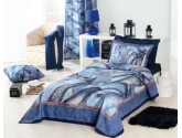 Покрывало с наволочками Moda Voce BLUE JEAN